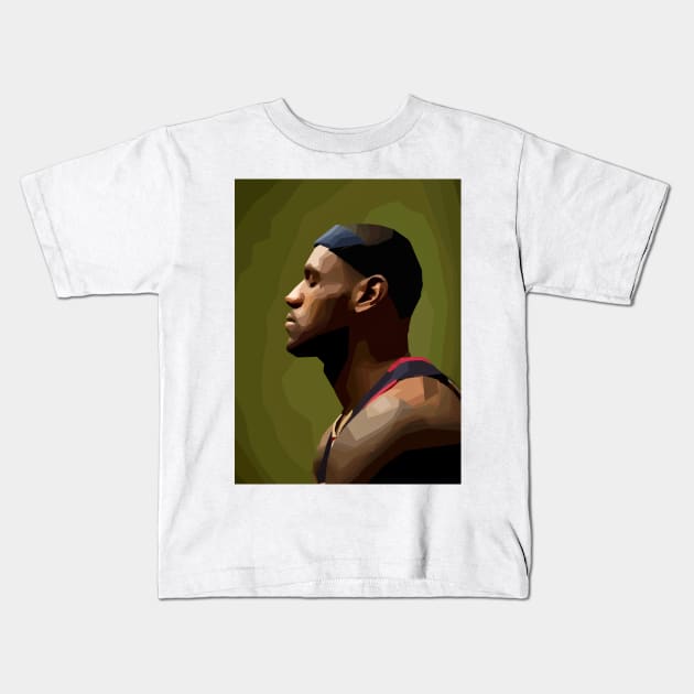 Lebron James Kids T-Shirt by Playful Creatives